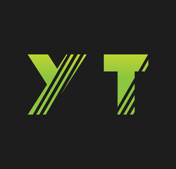 yt initial green with strip