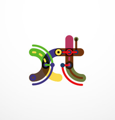 Line letter design