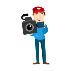 Cameraman Vector Illustration