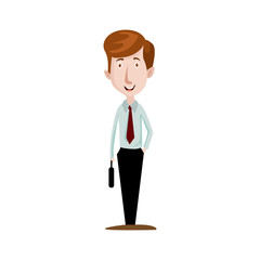 Casual Business Man Vector Illustration