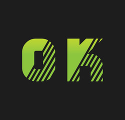 0k initial green with strip