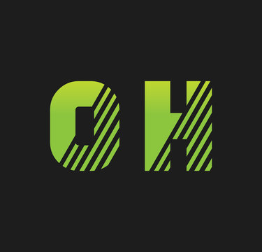 0h initial green with strip