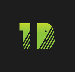 1b initial green with strip