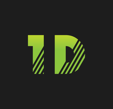 1d initial green with strip