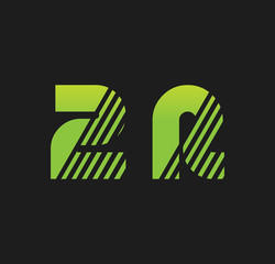 2r initial green with strip