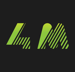 4m initial green with strip