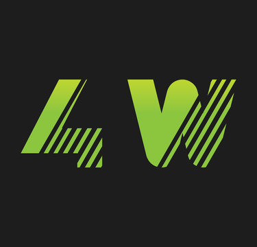 4w initial green with strip