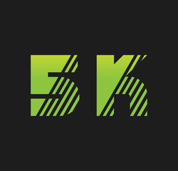 5k initial green with strip