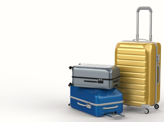 heap of luggages