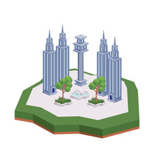 city isometric  isolated icon design, vector illustration  graphic 