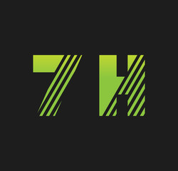 7h initial green with strip