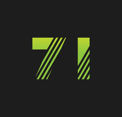 7i initial green with strip