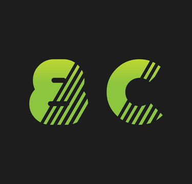 8c initial green with strip