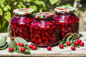 canned cherries