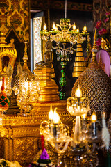 Ancient art according to Thai traditions, beauty and uniqueness of Thailand. Can appear in general religious places - 116297154