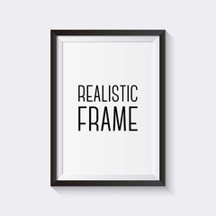 Realistic black frame