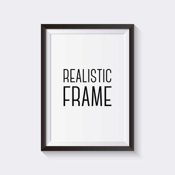 Realistic black frame