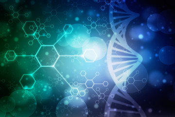 Digital illustration DNA structure