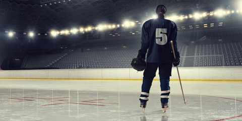 Woman play hockey   . Mixed media © Sergey Nivens