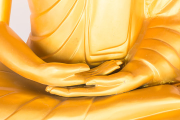 Main de statue de Bouddha.