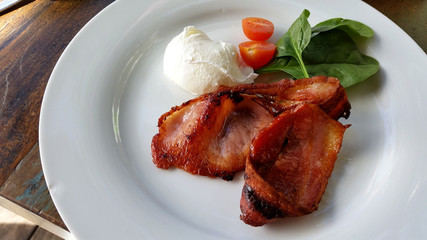 Bacon with Poached Egg 1