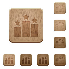 Ranking wooden buttons