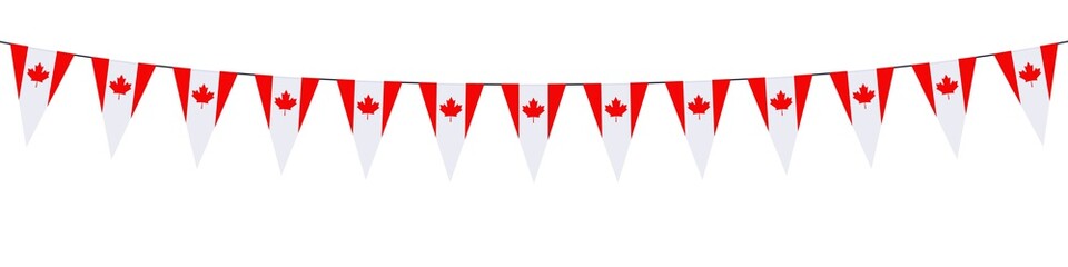 Banner. Garlands, pennants. Canada