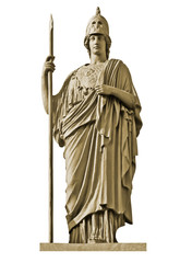 Classical Greek goddess Athena statue