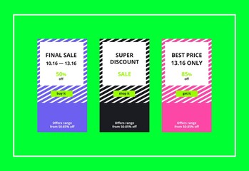 Final Sale Web Banners Set