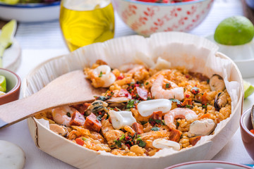 seafood spanish paella