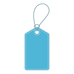 Vintage blue price tag. Price tag vector.