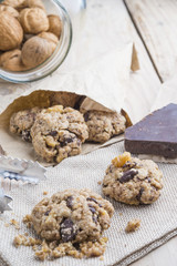 Homemade Chocolate Chip Cookies with Walnuts