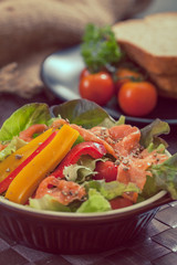 Smoked salmon salad