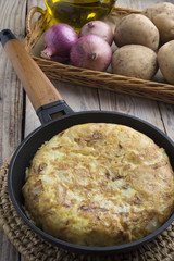 Omelette of potatoes (typical spanish)