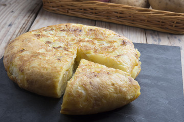 Omelette of potatoes (typical spanish)