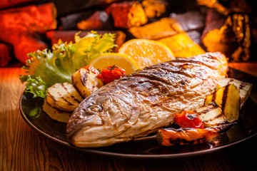 Grilled fish