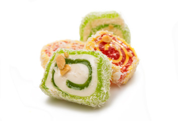 Turkish delight isolated
