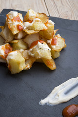 Patatas bravas typical spanish