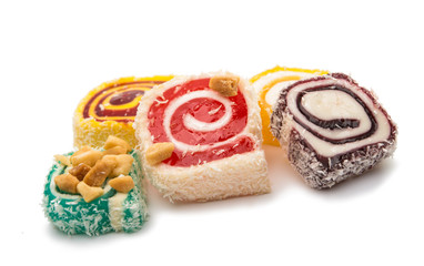 Turkish delight isolated