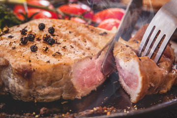 Grilled steak