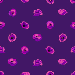 Bunch of red poppies for remembrance or decoration