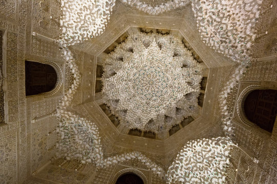 Vault of  Hall of the two Sisters at Alhambra
