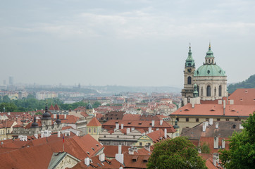 Obraz premium Red rooftop of Prague