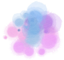  Watercolor drop. Digital art painting