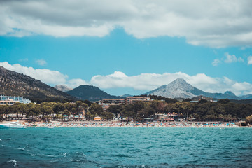 Fototapeta premium houses at cliffs at mallorca