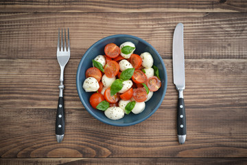 Caprese Salad in bowl
