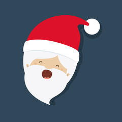 santa claus character isolated icon design, vector illustration  graphic 