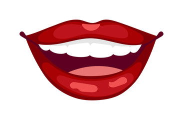 Female lips isolated on white sweet passion lust makeup mouth. Set woman lips romance cosmetic sensuality desire. Set of mouth smile woman red woman lips isolated shape romantic