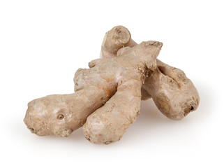Ginger isolated on white background with clipping path