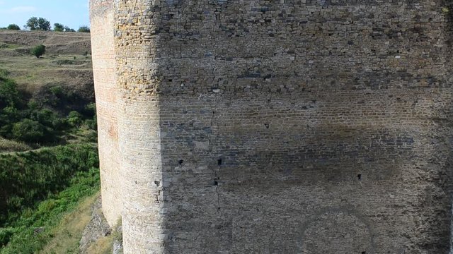 Medieval fortress in the Khotyn town West Ukraine.